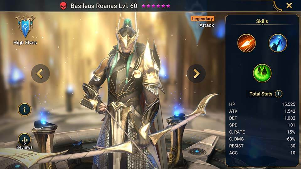 Raid Shadow Legends Basileus Roanas