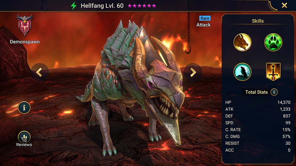Hellfang Raid Shadow Legends