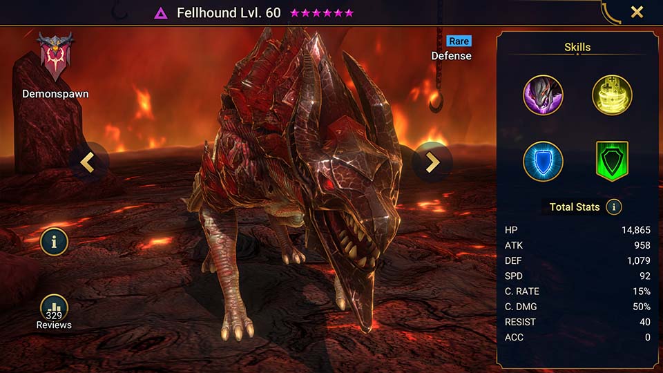 Raid Shadow Legends Fellhound