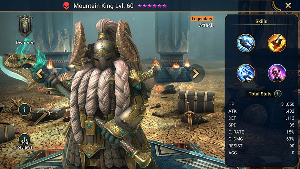 Raid Shadow Legends Mountain King
