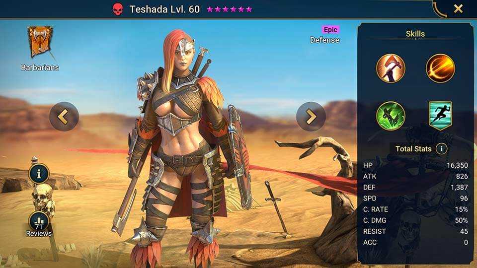 Raid Shadow Legends Teshada