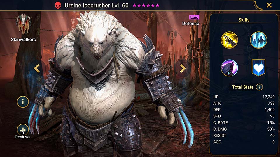 Raid Shadow Legends Ursine Icecrusher