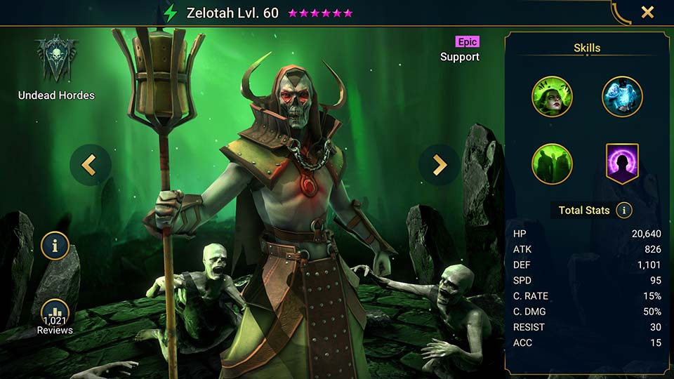Raid Shadow Legends Zelotah