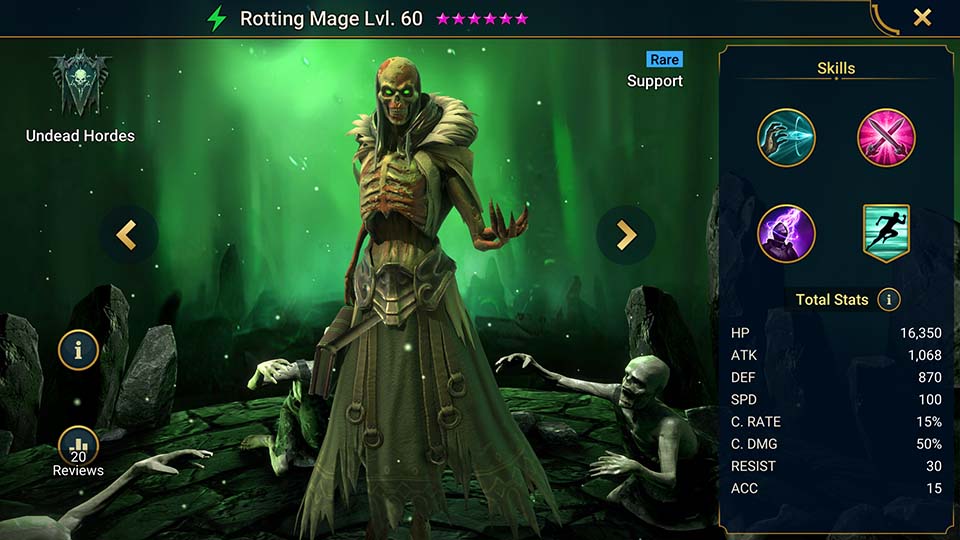 Rotting Mage Raid Shadow Legends