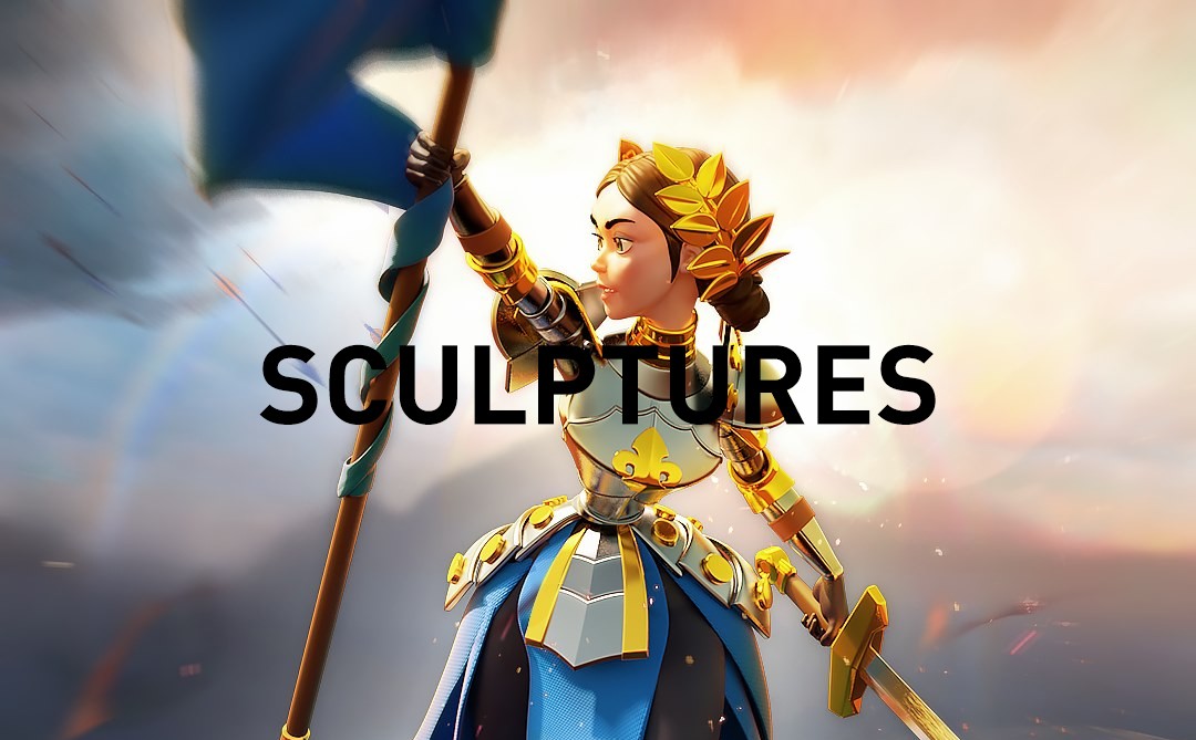Rise of Kingdoms Commander Sculptures
