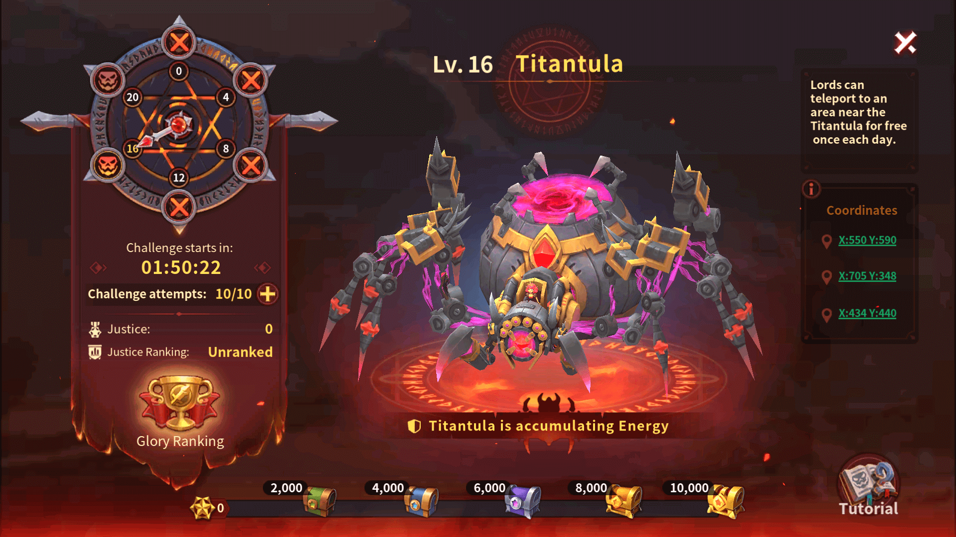 Titantula Event in Infinity Kingdom