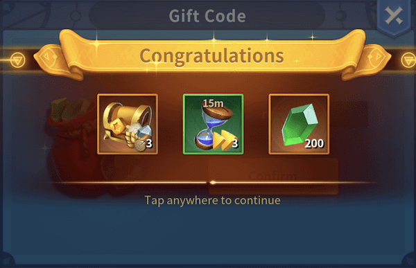 infinity kingdom gift code rewards