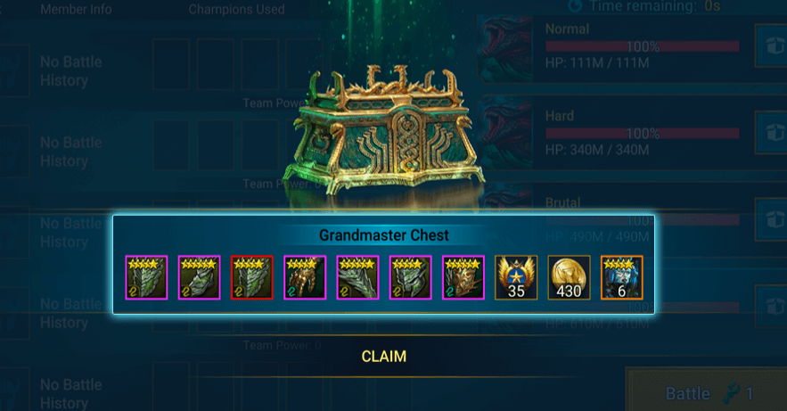 Hydra Chest Rewards
